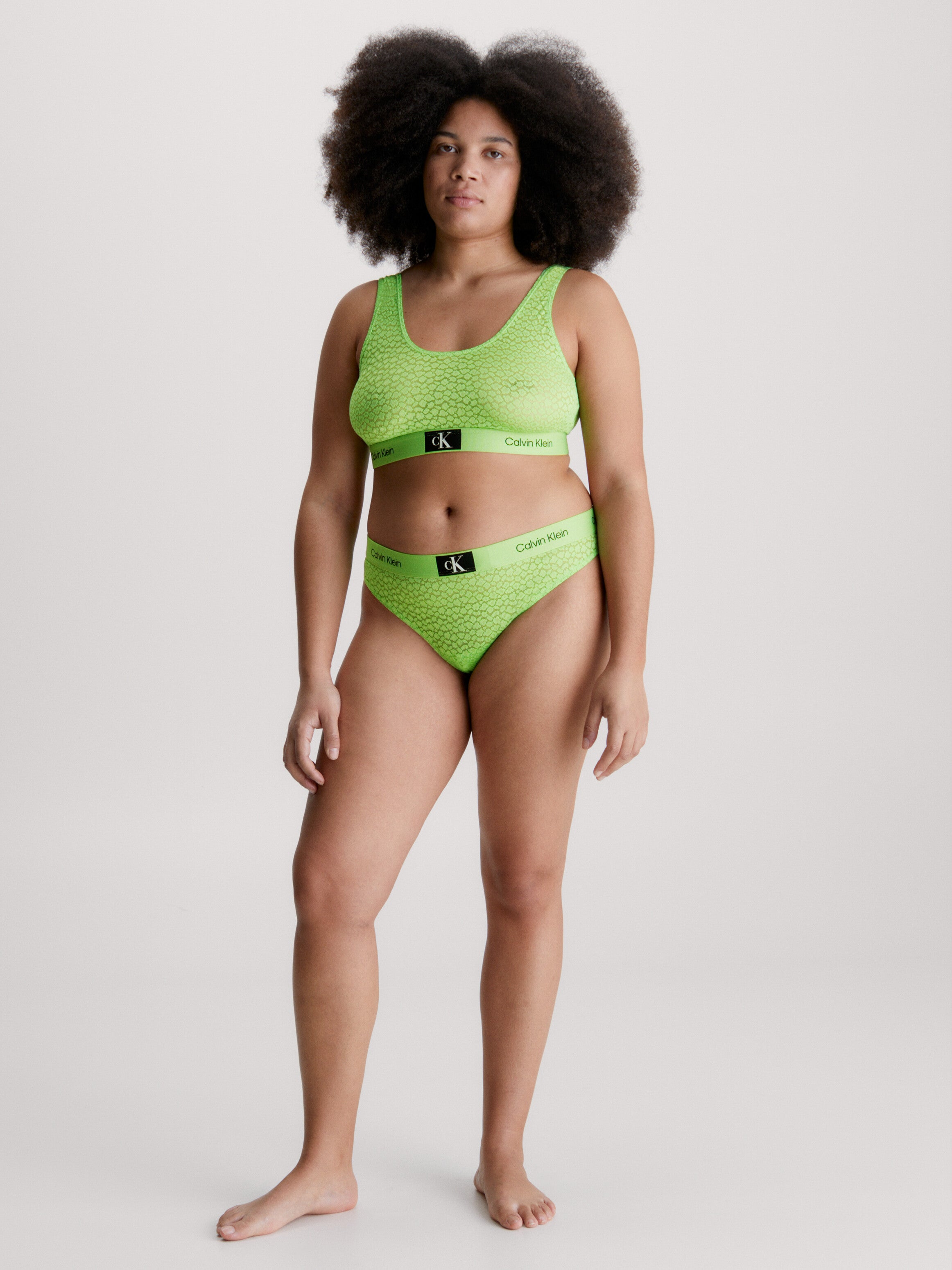 Calvin Klein High Waisted Brief In Fabulous Green – Mish