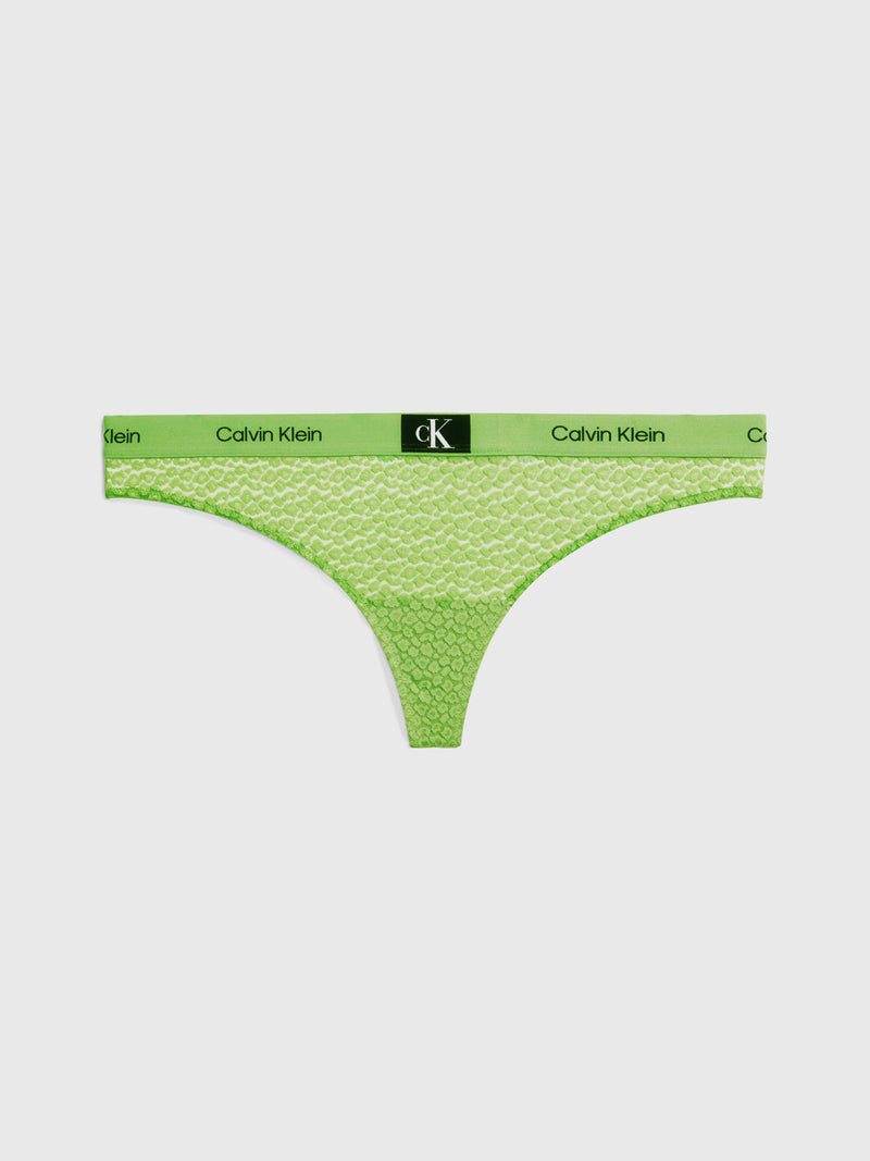 Calvin Klein Modern Thong In Fabulous Green