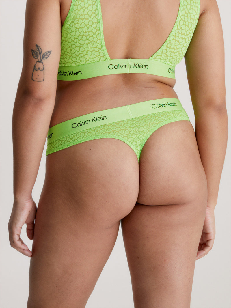 Calvin Klein Modern Thong In Fabulous Green