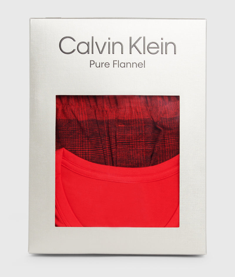 Calvin Klein Flannel Long Sleeve Pyjama Set
