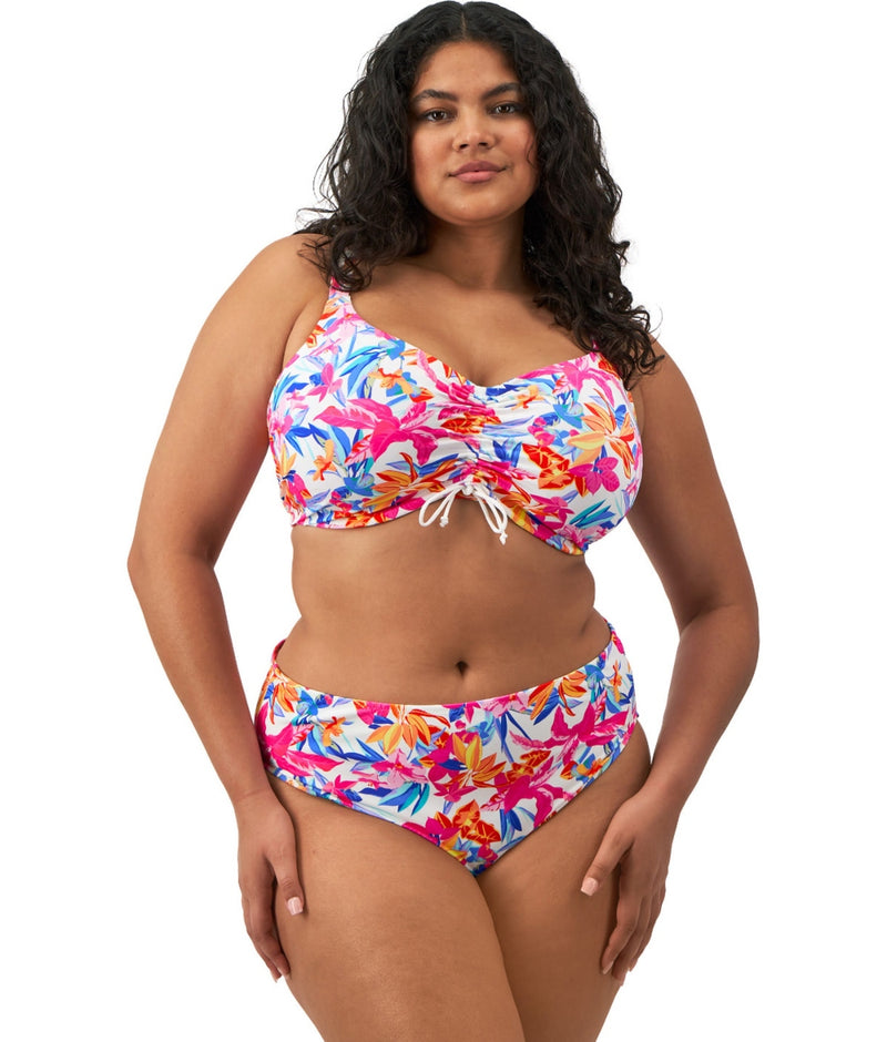 Elomi Savaneta Mid Rise Bikini Brief in White