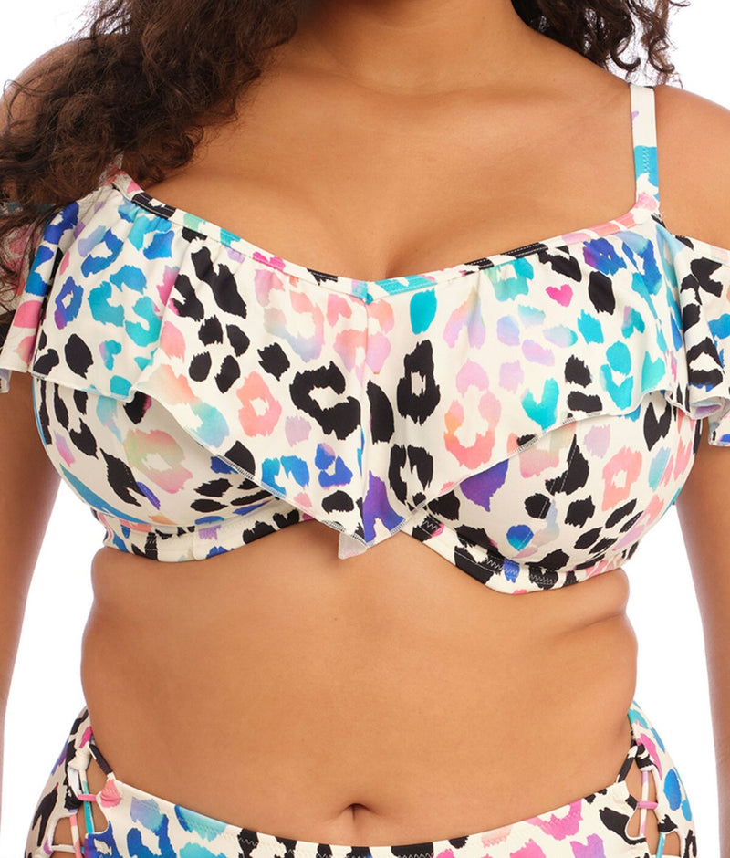 Elomi Party Bay Bardot Bikini Top in Multi