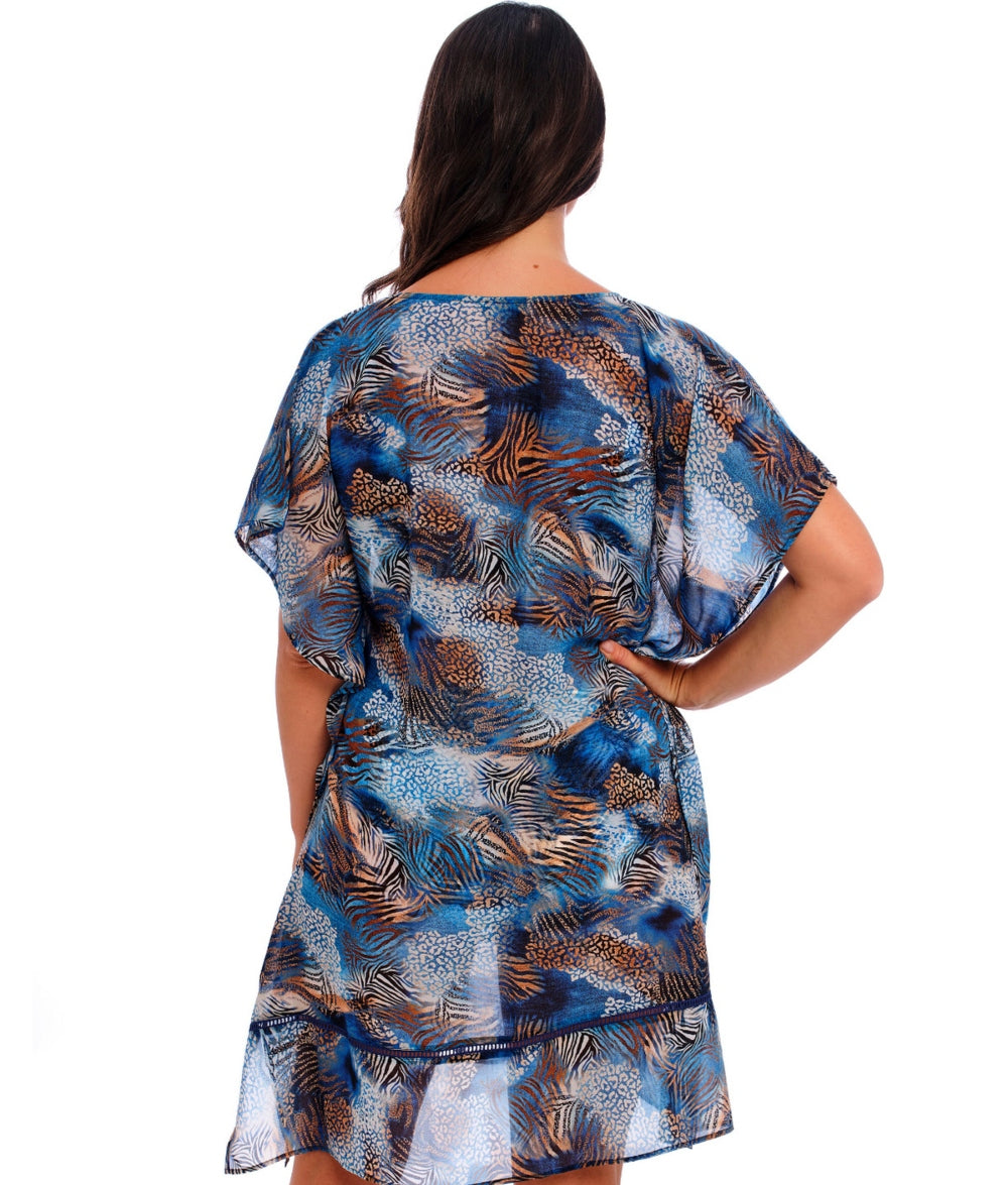 Fantasie Kaftan Beach Cover Up Seraya Sands in Denim
