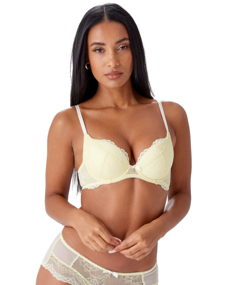 Gossard Superboost Lace Plunge Bra in Lemon