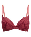 Gossard Superboost Lace Plunge Bra in Cranberry/Raspberry Sorbet