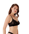 Gossard Superboost Lace Non Wired Bra in Black side view