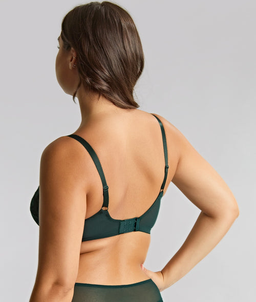 Allure Forest Green bra back