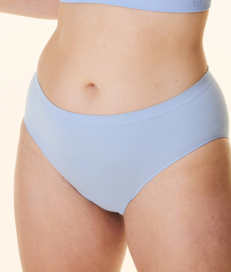 Bravado Seamless Panty in Hydrangea Blue front view