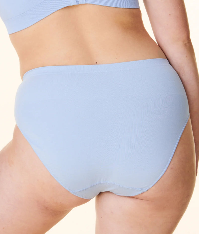 Bravado Seamless Panty in Hydrangea Blue back view