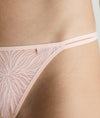 Calvin Klein Sheer Marquisette High Leg Tanga Brazilian Brief in Nymph's Thigh