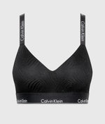 Calvin Klein Lightly Lined Moulded Lace Bralette in Black
