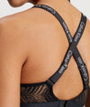 Calvin Klein Lightly Lined Moulded Lace Bralette in Black