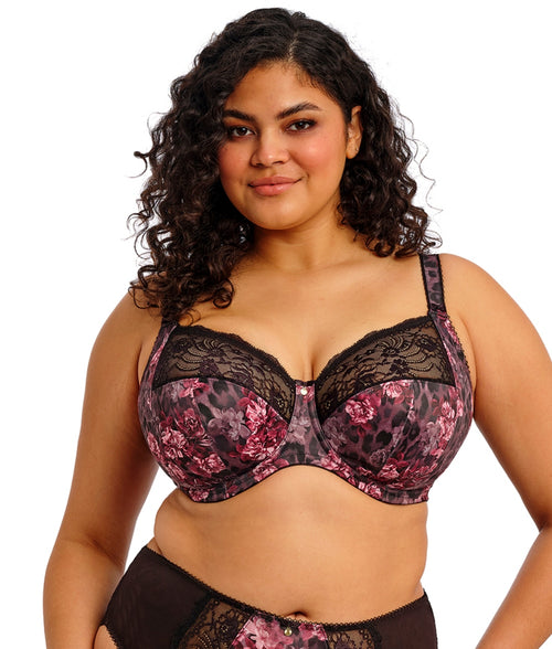 Elomi Morgan Underwired Bra in Dark Romance front view