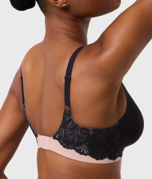 Evelyn & Bobbie Smooth Lace Beyond Bra in black lace side view
