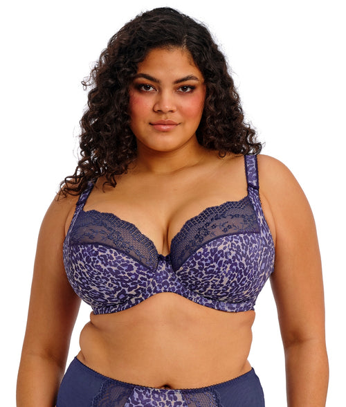 Elomi Lucie Plunge Bra in Midnight front view