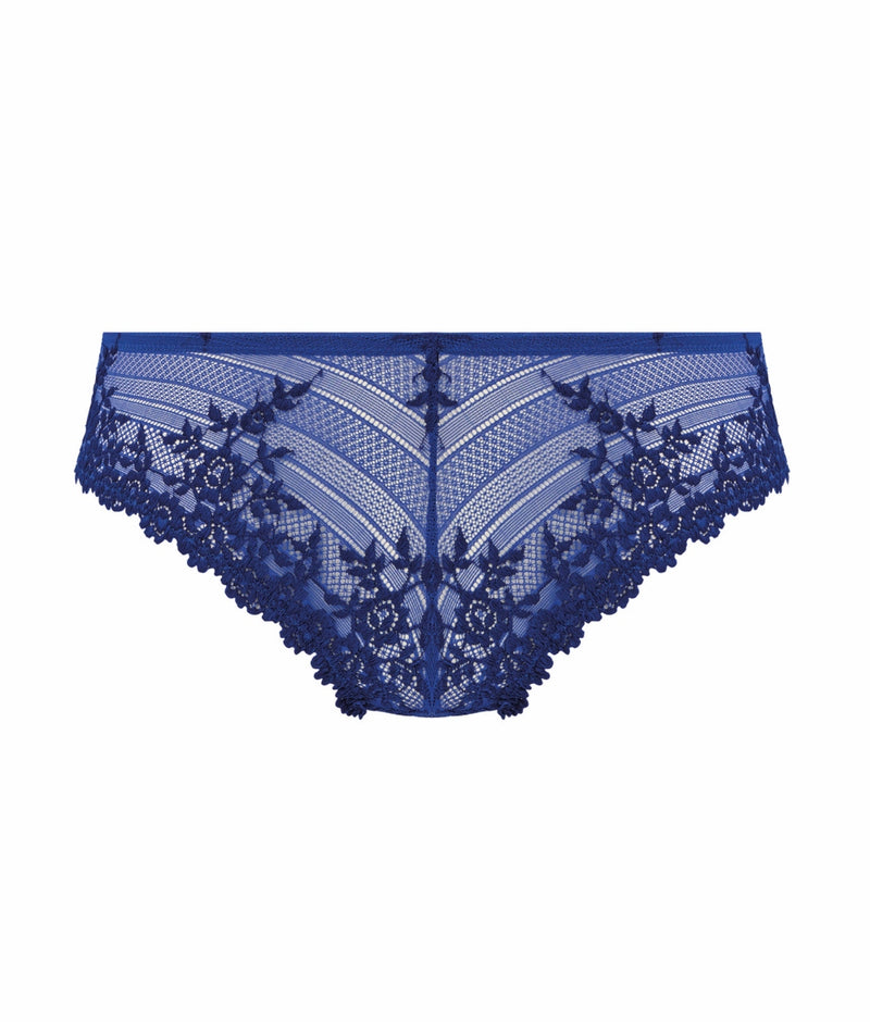 Embrace Lace Brazilian Tanga in Beaucoup Blue