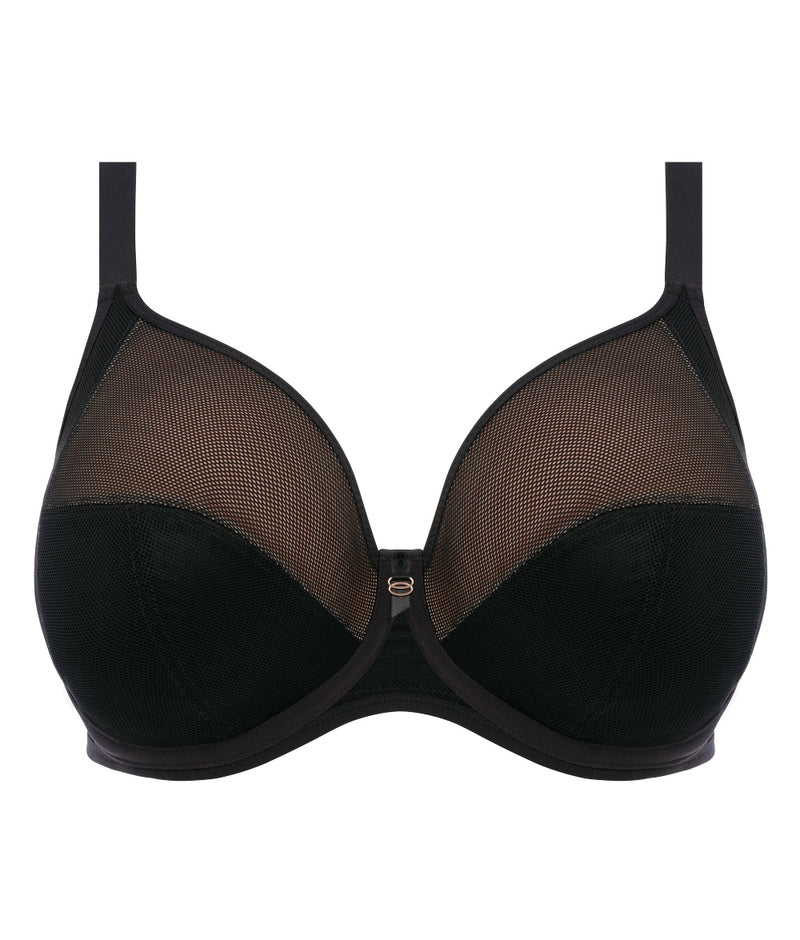 Elomi Kintai Underwired Banded Bra – Black
