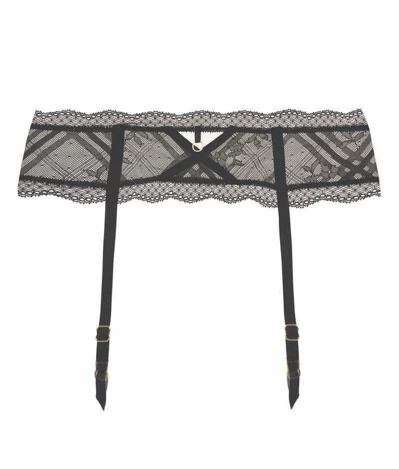 Freya Fatale Suspender in Black