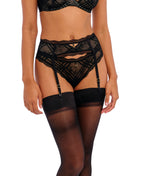 Freya Fatale Suspender in Black