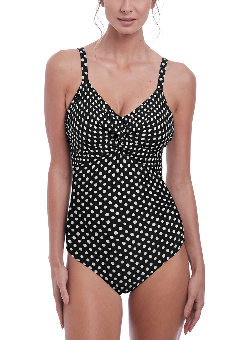 Fantasie Santa Monica Underwired Twist Front Swimsuit In Black