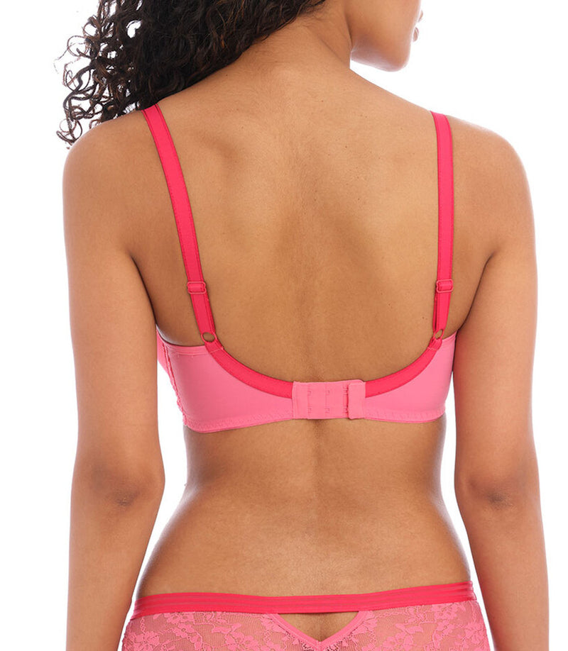Freya Offbeat Underwired Moulded T-Shirt Bra In Pink – Mish