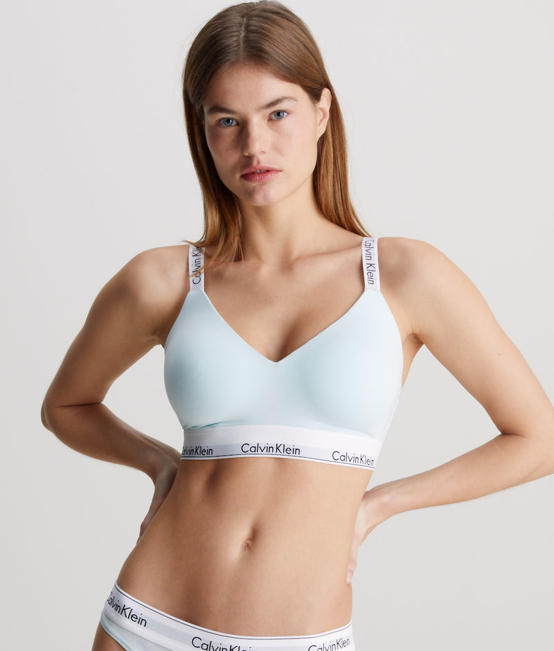 Calvin Klein Lightly Lined Full Cup Bralette in Island Reef Mish