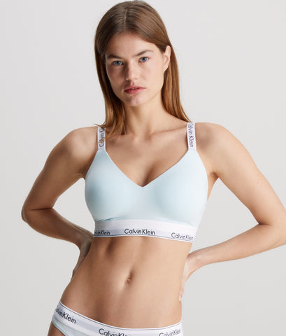 Calvin Klein Lightly Lined Full Cup Bralette in Island Reef Mish