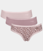 Sloggi GO Crush Hipster Brief 3 Pack in Blue Multi or Pink Multi