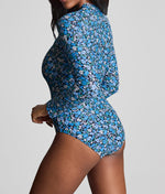 Panache Grace Non-Wired Long Sleeve Swimsuit in Posy Print