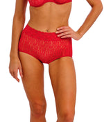 Wacoal Halo Lace Full Brief in Equestrian Red