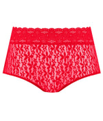 Wacoal Halo Lace Full Brief in Equestrian Red