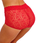 Wacoal Halo Lace Full Brief in Equestrian Red