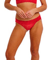 Wacoal Halo Lace Bikini Brief in Equestrian Red