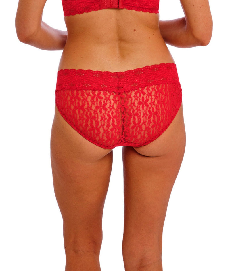 Wacoal Halo Lace Bikini Brief in Equestrian Red