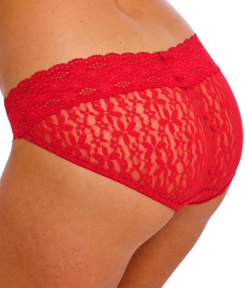 Wacoal Halo Lace Bikini Brief in Equestrian Red