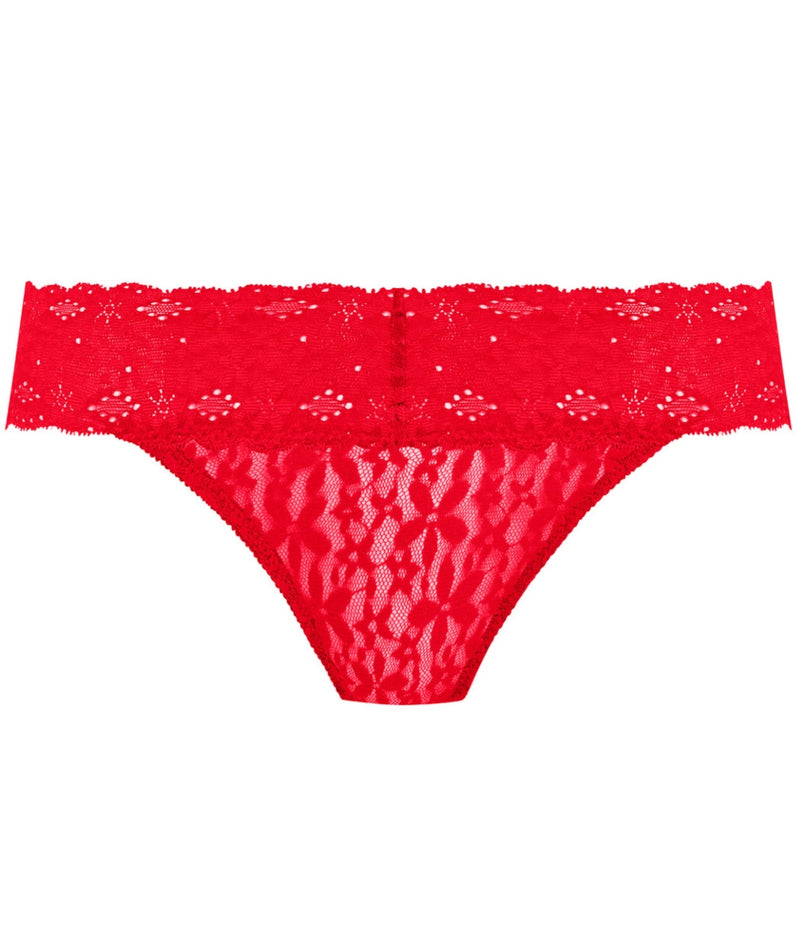 Wacoal Halo Lace Bikini Brief in Equestrian Red