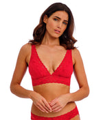 Wacoal Halo Lace Soft Cup Bra in Equestrian Red