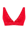 Wacoal Halo Lace Soft Cup Bra in Equestrian Red