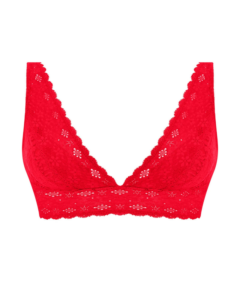 Wacoal Halo Lace Soft Cup Bra in Equestrian Red