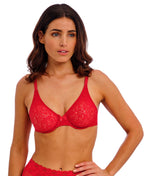 Wacoal Halo Lace Moulded Bra in Equestrian Red