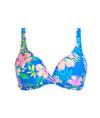 Freya Hot Tropics Non-Wired Triangle Bikini Top in Blue