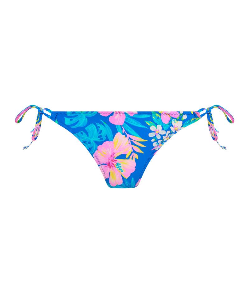 Freya Hot Tropics Tie Side Bikini Brief in Blue