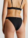 Calvin Klein High Leg Tanga Bikini Brief In Black