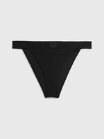 Calvin Klein High Leg Tanga Bikini Brief In Black