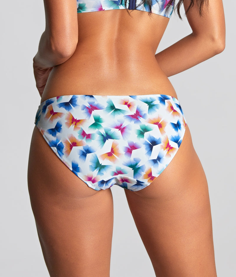 Panache Kara Midi Bikini Brief in Flutter Print