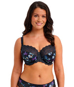 Fantasie Lucia Underwired Bra in Midnight colour front view