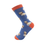 Miss Sparrow Lions Socks in Denim