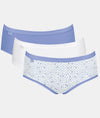 Sloggi Midi Brief 3 Pack In Blue/White Combination