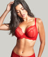 Panache Ana Plunge Bra in Salsa Red