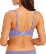 Wacoal Raffine Underwired Plunge Bra in Bluebell